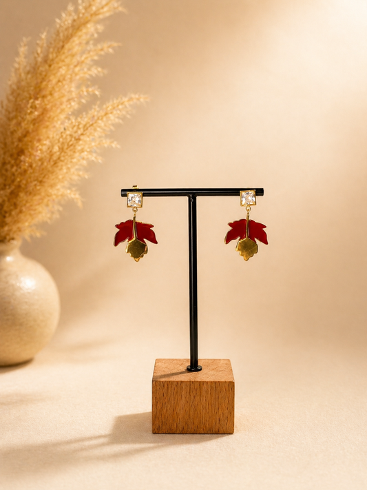 Boucles d'oreilles Botanique