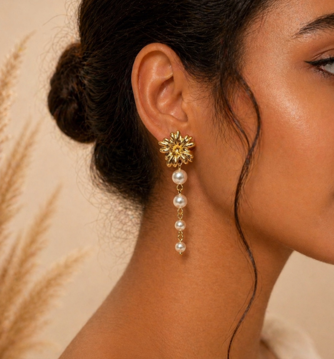 Boucles d'oreilles Camélia