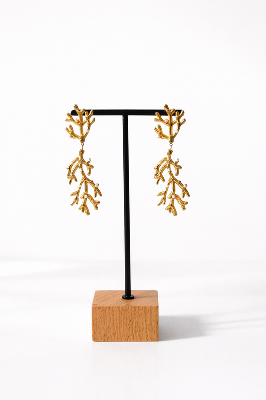 Boucles d'oreilles Corail