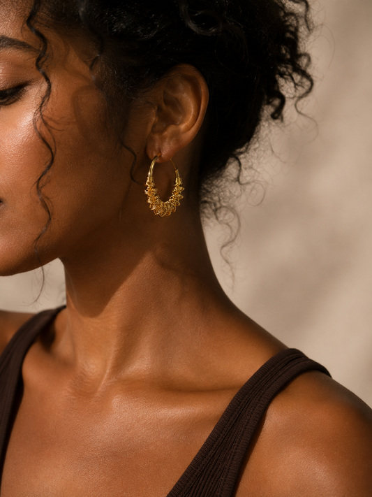 Boucles d'oreilles Torsade